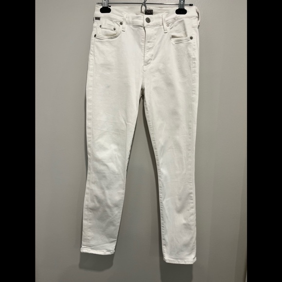 Citizens Of Humanity rocket crop high rise white jean size 27 - Picture 2 of 6